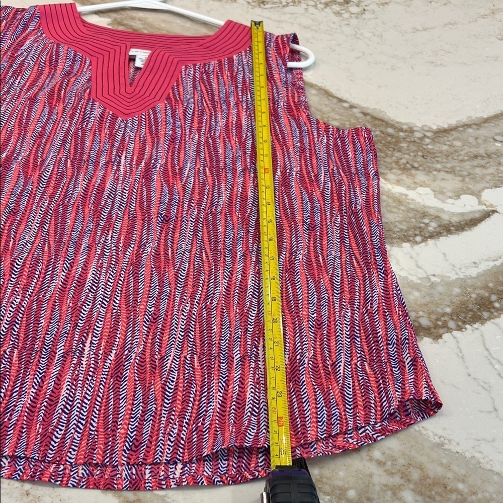 Liz Claiborne Vibrant Pink and Blue Tank Top - Picture 5 of 6
